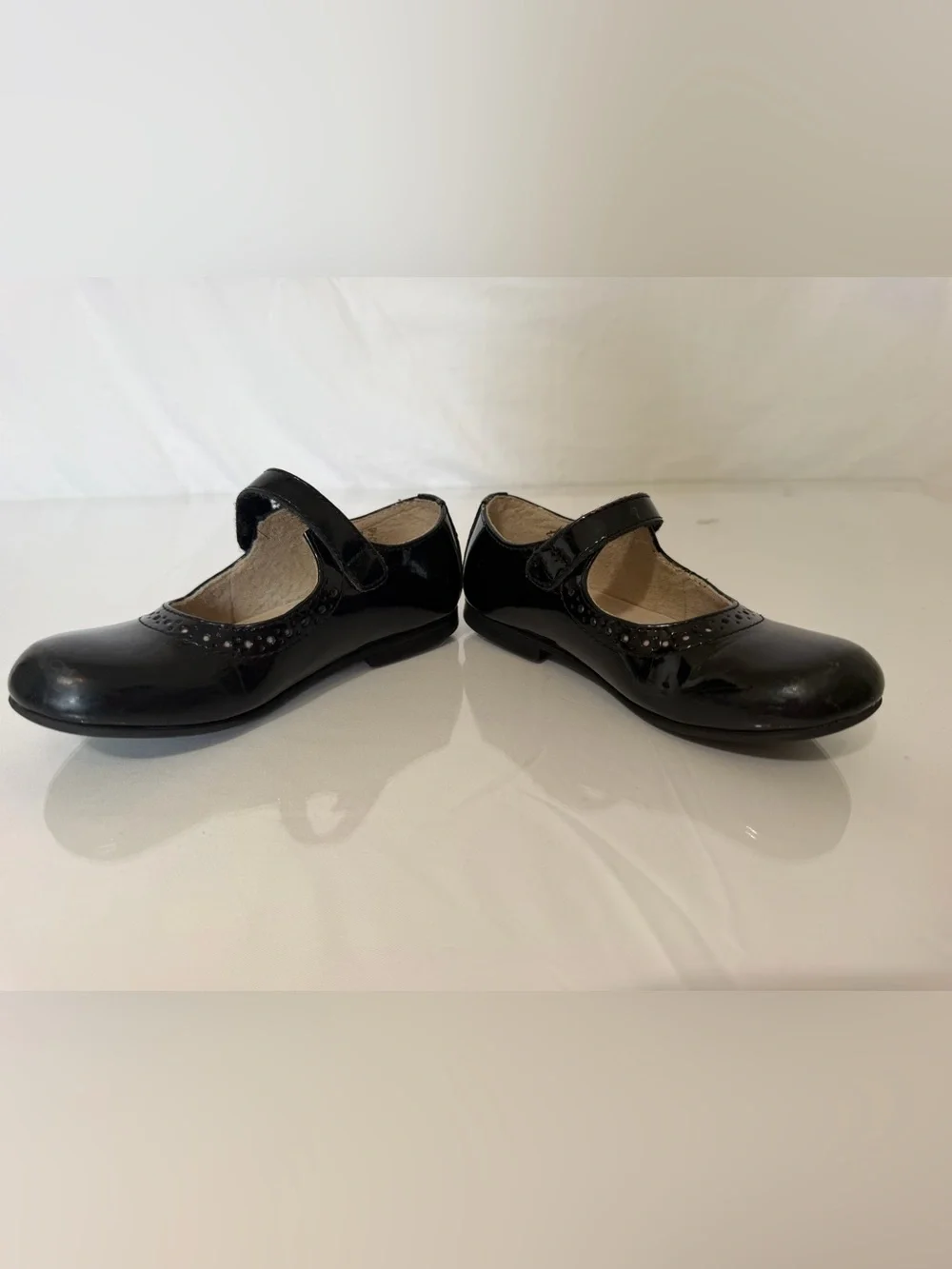 🖤 FootMates Girls Black Patent Mary Jane Dress Shoes | Size 10.5 🖤